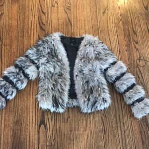 Faux fur jacket